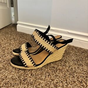 Unworn espadrille wedges